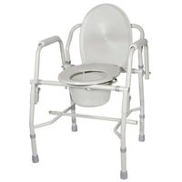 Steel Drop-Arm Commodes Deluxe Commode