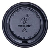 Dixie Insulair Dome Hot Drink Lid - 12/16 oz, Black