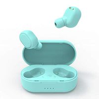 Bluetooth Earphone,Businda Mini Wireless Stereo Headphones Invisible Car Bluetooth Earpieces Earphones Headset with Mic & Magnetic Charge Box for IPhones Android Phones (Green)