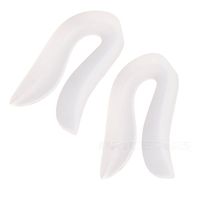 U-Shape Gel Heel Cups Plantar Fasciitis Inserts Arch Support Cushioning Pad Heel Protector(L)