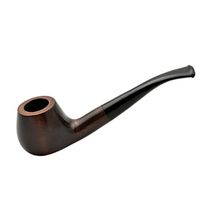 CORSAR no. 35 Bent Prince pearwood Tobacco Smoking Pipe by Mr. Brog (Poland) (Dark Brown)