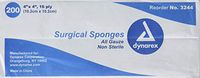 Dynarex Gauze Sponge, Non Sterile, 16 Ply