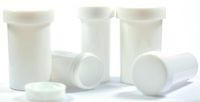 8oz White Plastic Ointmant Jars with Lids -(48Pcs/box)