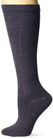 Dr. Scholl's Women's Travel Knee High Socks with Graduated Compression, Denim Heather, Shoe Size: 4-10