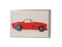 Gift Enclosure Card, Red Convertible, Set of 3 Cards with Envelopes