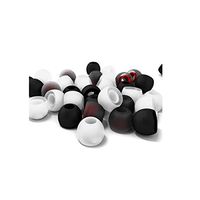 8HAOWENJU Headphones Set Silicone Universal in-Ear Ear Cap Non-Slip Silicone Sleeve earplugs Earmuffs (Color : Black, Design : Large-6Pairs)