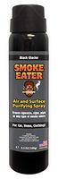 Smoke Eater - Breaks Down Smoke Odor at The Molecular Level - Eliminates Cigarette, Cigar or Pot Smoke On Clothes, in Cars, Homes, and Office - 3.5 oz Travel Spray Bottle (Black Glacier AEROSOL)