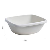 RPMDM Thicken Household Adult Washbasin Plastic Large Basin Cute Girl Wash Thickening Laundry Basin Dormitory Wash Basin Plastic washbasin (Color : Grey, Size : L)