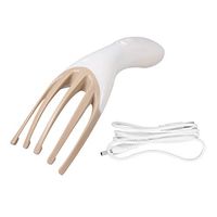 HEALLILY Scalp Massager 5 Claws Handheld Head Massager Scalp Massage Tool Without Battery for Adults 1pc (White)