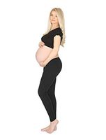 Terramed Maternity Leggings Compression Stockings Women 20-30 mmHg - Graduated Compression Stockings Women Pregnancy | Microfiber Footless Maternity Compression Leggings Under The Belly (Medium)