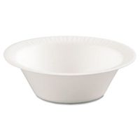 Dart 5BWWC, 5-6 Oz. Concorde White Non-Laminated Foam Bowl, Disposable Take Out Catering Serving Bowls (100)