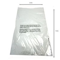 Self Sealing Clear Poly Bags - Suffocation Warning Bags - 1.5mil for FBA - 6 x 9 Pack of 100, 500, or 1000 Bags (100 Bags)