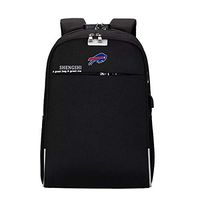 Unisex Laptop Backpack with USB Charging Port, Waterproof and Anti-Theft - Pick Buffalo Bills