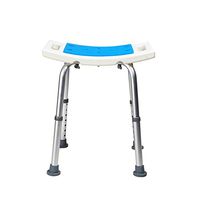Bath Chair Shower Stool Non-slip Bath Stool, Adjustable Height with Armrests Shower Seat Bath Chair Bathroom Seat, for Injured People, Disabled People, Pregnant Women Bathroom Wheelchair Aids Adjustab