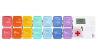 7-Day Pill Organizer with Medicine Reminder Alarm, Cozycabin Weekly Large Vitamin Box Organizer - AM PM Daily Travel Medication Box(Rainbow)