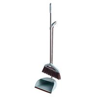 Cyt Broom And Dustpan Set   Lengthened Upright Grips Sweep Combo Scraping Tooth Design Broom For Home (color : Green)