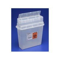 MCK40102800 - Covidien Multi-purpose Sharps Container Sharps-A-Gator 1-Piece 12.25H X 11W X 4.25D Inch Translucent Red Base Horizontal Entry Lid