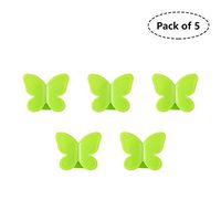Geekinstyle Cable Clips - USB Charger Cell Phone Mouse Cord Holder - Multipurpose Cable Organizer Wire Managerment System - Self Adhesive for Desk Weighted 6pcs/12pcs (Butterfly-6pcs)
