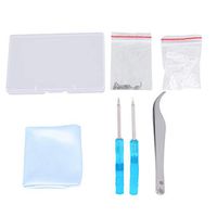Exceart Eyeglass Screw Kit Repair Tool with Screwdriver Tweezer Nose Pads for Glasses Sunglass Spectacles 6 Pairs