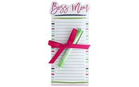 Lady Jayne "Boss Mom" Die Cut Notepad With Pen
