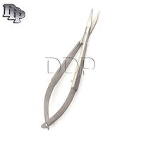 DDP MICRO SCISSORS 3.25" STRAIGHT SUPER FINE BLADES GROOVED HANDLES