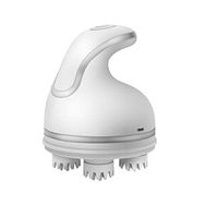 Whryspa Handheld Hair Massager, Rechargeable 4 Heads with 76 Nodes Soft Vibration Scalp Massage for Head Relax Waist Back Shoulder Neck Massager,F