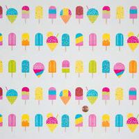 Popsicles and Cones Gift Wrap - 30" X 417' - Roll