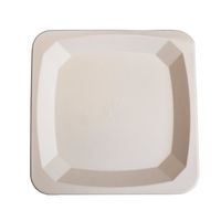 eco Kloud 10-inch Bagasse Sugarcane Fiber Square Plates, 500-Count