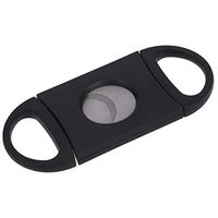 ggudd Cigar Cutter Guillotine Stainless Steel Double Cut Blade 1 Pieces (Black x 1, 4 x 9 cm)