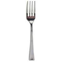 Club Pack of 288 Classic Metallic Silver Mini Plastic Party Forks