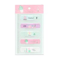 SUKRAGRAHA Cute Adhesive Bandages Lovely Cartoon Print Band-Aid Assorted (5 pc, Cactus)