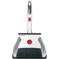WALLYBROOM - Wet and Dry Spill Cleanup - Broom On One Side Squeegee On The Other - Large Dustpan