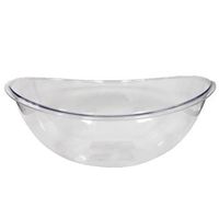 Party Dimensions Plastic Oval Contour Bowl, 80-Ounce, Clear