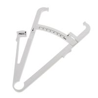 Retractable Fat Tester Caliper with Tape Measure Diet for Health - White