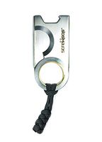 Screwpop Chopo Cigar Cutter Ultra Slim Stainless Steel with Keychain and Carabiner Attachment Plus Bottle Opener