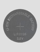 Hillflower 100 Piece LIR2025 2025 CR2025 LM2025 BR2025 Rechargeable Bulk 3.6V Lithium Battery