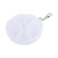Mini Pill Box 7 Days Weekly Dispenser Organizer Container Round Tablet Holder