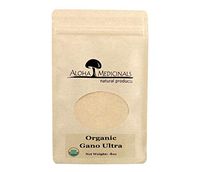 Aloha Medicinals – Gano Ultra - Certified Organic Mushrooms – Red Reishi, Ganoderma Lucidum, Applanatum, Tsugae – Health Supplement – Supports Immune System – Anti-Inflammatory – 4oz Bag (Powder)