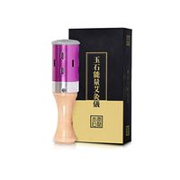 LJQ Portable Stick, Facial Moxibustion Stick Rolling Moxibustion Moxibustion Apparatus (Acupoint Map Moxibustion Insulation Set),Purple