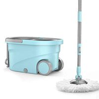 Spin Mop Bucket on Wheels, Hurricane Spin Mop Bucket, Upgraded Stainless Steel Deluxe 360 Spin Mop Bucket, Floor Marble Clean