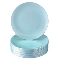 PLASTIC DISPOSABLE DESSERT PLATES | Opulence Mint | 20 pc - 7.5”