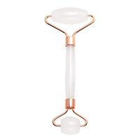 JOVIVI Natural Jade Roller For Face - Gua Sha Massage Scraping Tool- Anti Aging Eye Facial Skin Massager Treatment Therapy - Premium Clear Quartz Jade Stone