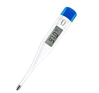 Digital Electronic Thermometer for Baby, Children and Adult Fast Reading and Accurate Fever Temperature for Oral Rectal Underarm with LCD Display (White)
