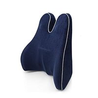 Lumbar Support Pillow Back Support Cushion Sofa Bed Office Chair Rest Seat Pillow Memory Foam Reading Cushions (Color : Blue1)