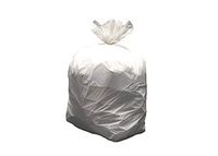 Resilia 33 Gallon Heavy-Duty Trash Bags - White 100 Bags/Roll, 1.2 Mil Thick, 33x40 inches (WxH), Wire Ties Included, MADE IN USA