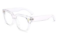 FEISEDY Retro Square Thick Big Frame Blue Light Blocking Reading Glasses Anti Glare Digital Eyestrain Reader B2523