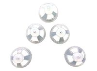 Jungle Care Hearing Aid Ear Piece Open Domes 12mm 5-Pack Comfortable PSAP (Personal Sound Amplifiers Product) Kit Ear Tips Invisible, Perfect for Open Air (Open fit), Except for RIC