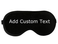 lttcbro Custom Sleep Eye Mask Personalized Funny Soft Nighttime Sleeping Masks Blindfold for Travel (Custom Text)