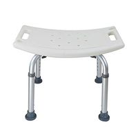 XiaoZou Shower Chair Adjustable Bath Stool Medical Tools Free Anti-Skid Desktop Tub Stool Seat Durable Aluminum Legs for The Elderly Disabled
