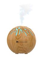 Essential Oils Starter Kit - Mini Tree Ultrasonic Diffuser - Aromatherapy Best Oil Diffuser - Color Changing, Humidifier, Essential Oils Set, Auto Shutoff, GuruNanda (Lightwood (No Oils))